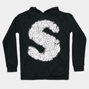 Zentangle letter S Hoodie